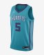 Nicolas Batum Icon Edition Swingman Jersey (Charlotte Hornets) | Rapid Teal / New Orchid