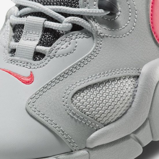 Nike Air Barrage Low | Light Smoke Grey / Photon Dust / Iron Grey / Laser Crimson - Click Image to Close