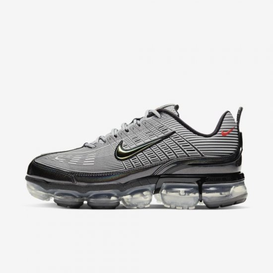 Nike Air VaporMax 360 | Metallic Silver / Metallic Dark Grey / Black / Max Orange - Click Image to Close