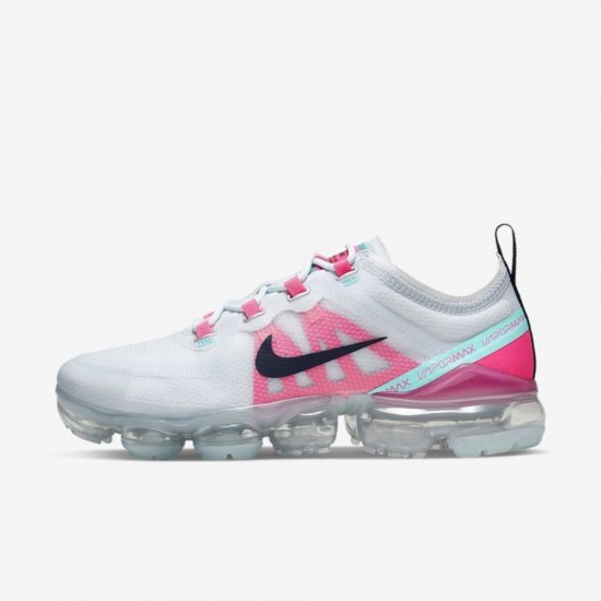 Nike Air VaporMax 2019 | Football Grey / Pink Blast / Aurora / Obsidian - Click Image to Close