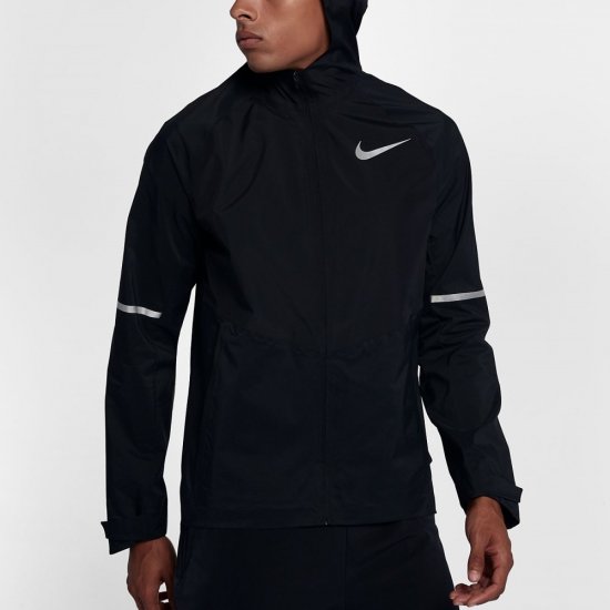 Nike Zonal AeroShield | Black / Black / Metallic Silver - Click Image to Close