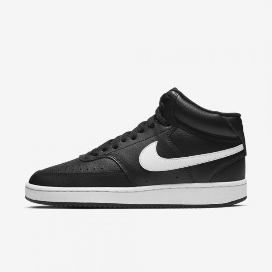 Nike Court Vision Mid | Black / White - Click Image to Close