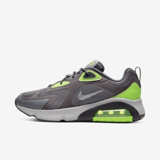 Nike Air Max 200 Winter | Thunder Grey / Gunsmoke / Electric Green / Metallic Silver - Click Image to Close