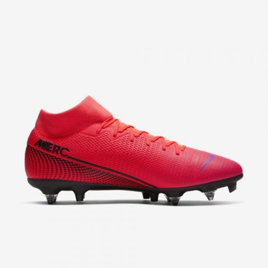 Nike Mercurial Superfly 7 Academy SG-PRO Anti-Clog Traction | Laser Crimson / Laser Crimson / Black - Click Image to Close