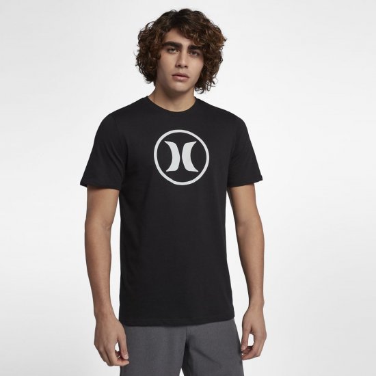 Hurley Circle Icon Dri-FIT | Black / Pure Platinum - Click Image to Close