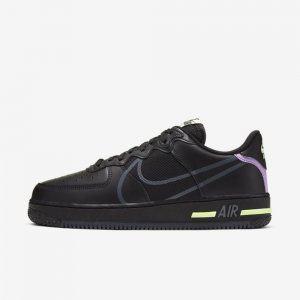 Nike Air Force 1 React | Black / Violet Star / Barely Volt / Anthracite