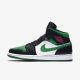 Air Jordan 1 Mid | Black / White / Gym Red / Pine Green