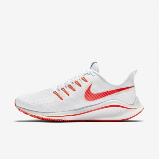 Nike Air Zoom Vomero 14 | White / Track Red / Platinum Tint / Laser Crimson - Click Image to Close