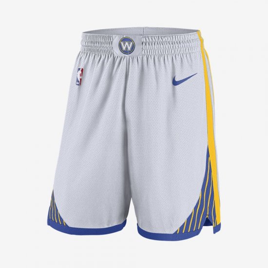 Golden State Warriors Nike Association Edition Swingman | White / Amarillo / Rush Blue / Rush Blue - Click Image to Close