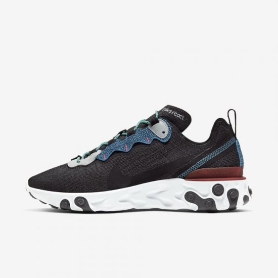 Nike React Element 55 SE | Anthracite / Pure Platinum / University Red / Blue Fury - Click Image to Close