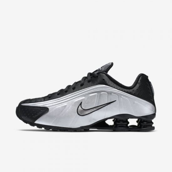 Nike Shox R4 | Black / Metallic Silver / Wolf Grey / Black - Click Image to Close