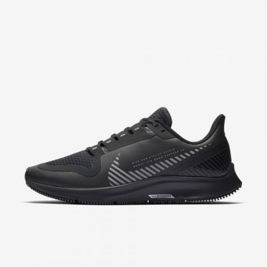 Nike Air Zoom Pegasus 36 Shield | Black / Metallic Silver / Black - Click Image to Close