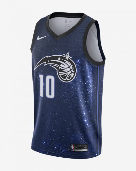 Evan Fournier City Edition Swingman Jersey (Orlando Magic) | Black - Click Image to Close