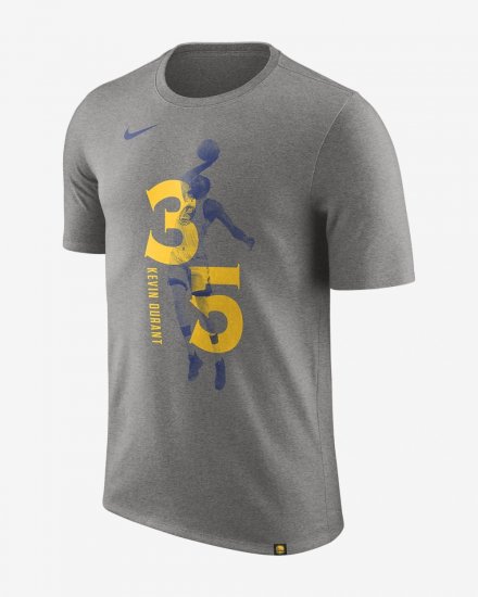 Kevin Durant Golden State Warriors Nike Dry | Dark Grey Heather / Dark Grey Heather - Click Image to Close