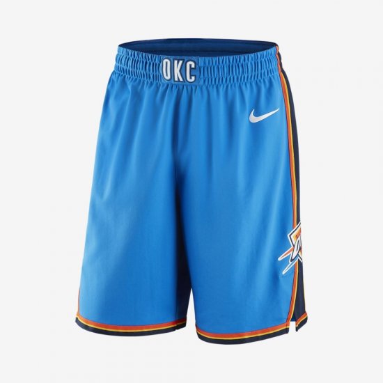 Oklahoma City Thunder Nike Icon Edition Authentic | Signal Blue / White - Click Image to Close