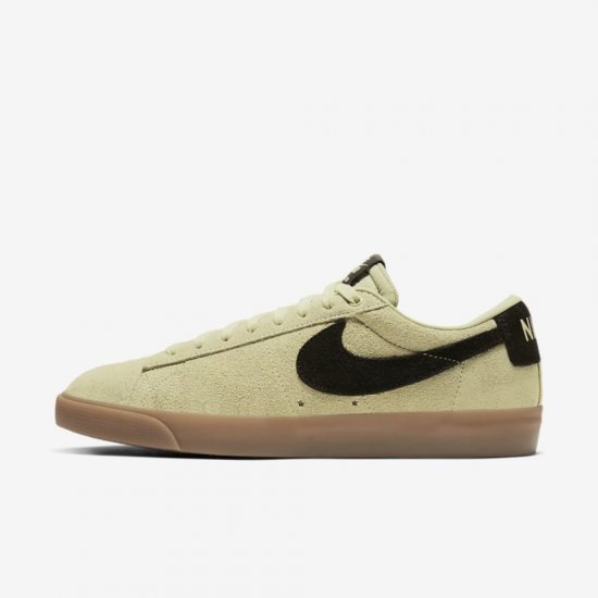 Nike SB Blazer Low GT | Olive Aura / Olive Aura / Gum Light Brown / Black - Click Image to Close