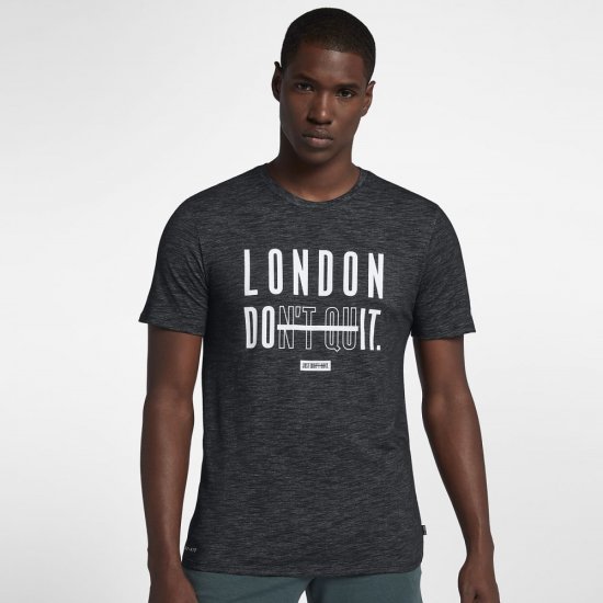 Nike Dri-FIT (London) | Black / Heather - Click Image to Close