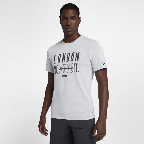 Nike Dri-FIT (London) | White / Heather - Click Image to Close