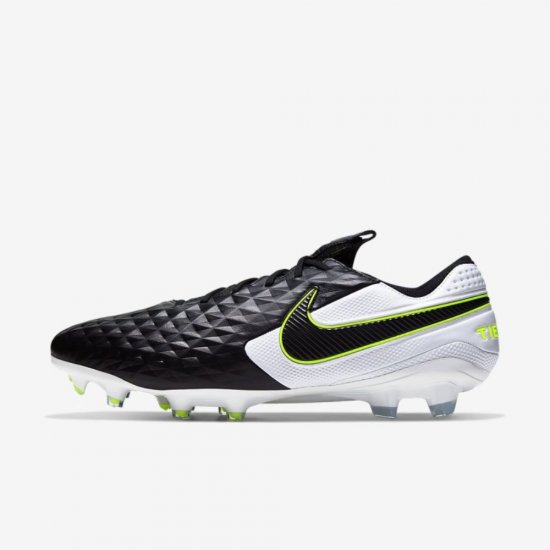 Nike Tiempo Legend 8 Elite FG | Black / White / Black - Click Image to Close