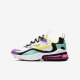 Nike Air Max 270 React | White / Black / Bright Violet / Dynamic Yellow