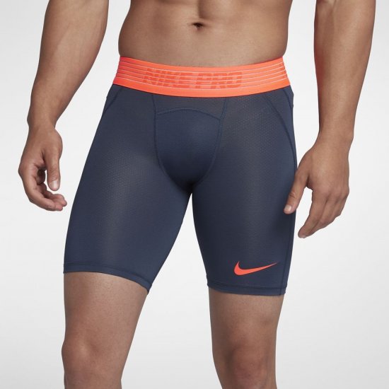 Nike Pro HyperCool | Thunder Blue / Thunder Blue / Hyper Crimson - Click Image to Close