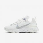 Nike React Element 55 | Summit White / Metallic Silver