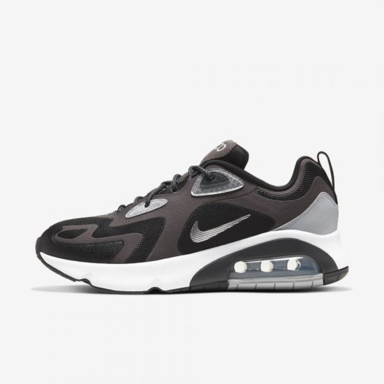 Nike Air Max 200 Winter | Anthracite / Black / White / Metallic Silver - Click Image to Close