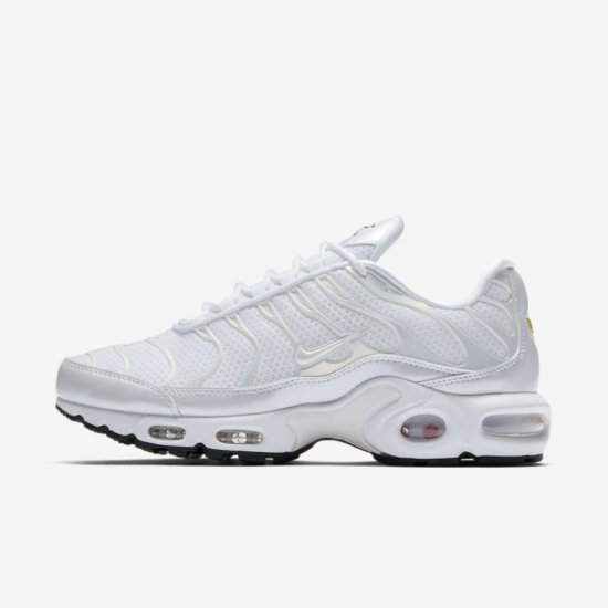 Nike Air Max Plus Premium | White / White / Black / White - Click Image to Close