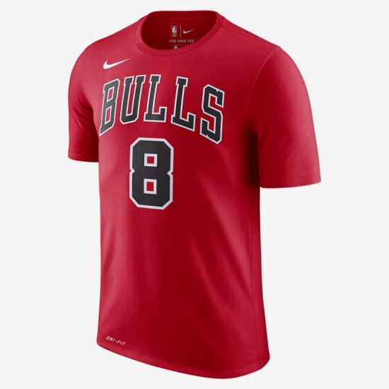 Zach LaVine Chicago Bulls Nike Dry | University Red - Click Image to Close