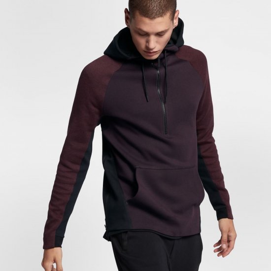 Nike Sportswear Tech Fleece | Port Wine / Port Wine / Heather / Black - Click Image to Close