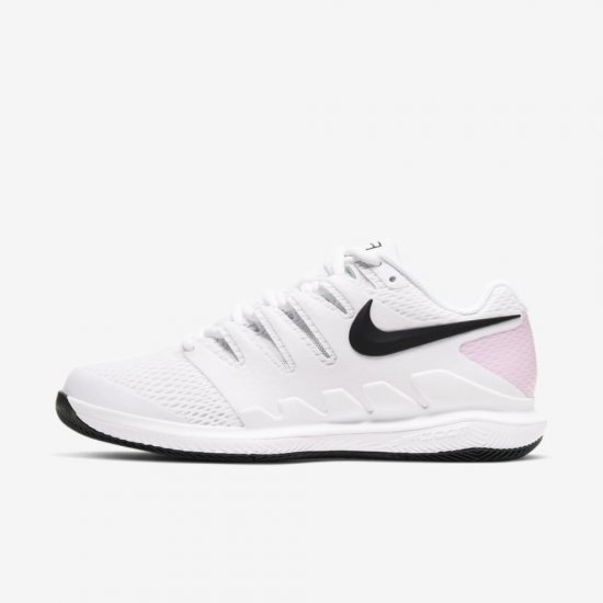 NikeCourt Air Zoom Vapor X | White / Pink Foam / Black - Click Image to Close