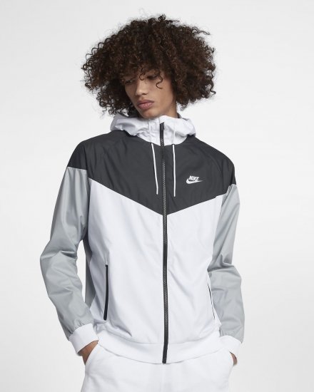 Nike Sportswear Windrunner | White / Black / Wolf Grey / White - Click Image to Close