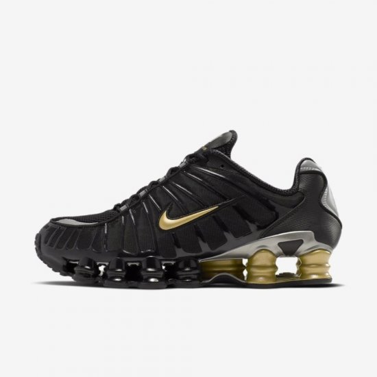 Nike Shox TL Neymar Jr. | Black / Metallic Gold / Metallic Silver - Click Image to Close