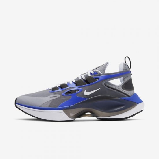 Nike Signal D/MS/X | Particle Grey / Racer Blue / Black / White - Click Image to Close