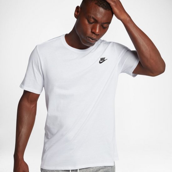 Nike Sportswear | White / White / Black - Click Image to Close