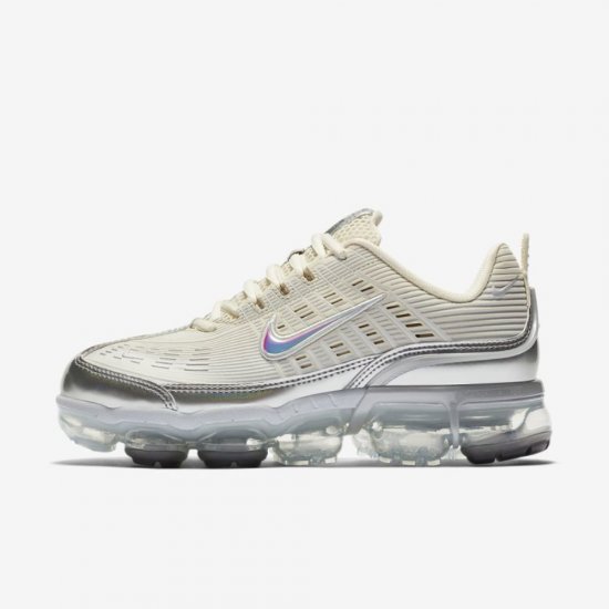 Nike Air VaporMax 360 | Fossil / Black / Summit White / Metallic Silver - Click Image to Close