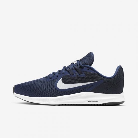 Nike Downshifter 9 | Midnight Navy / Dark Obsidian / Black / Pure Platinum - Click Image to Close