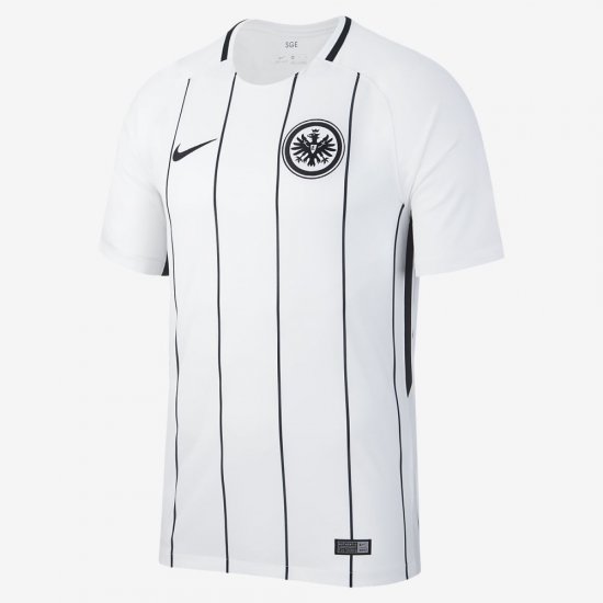 2017/18 Eintracht Frankfurt Stadium Home | White / Black - Click Image to Close