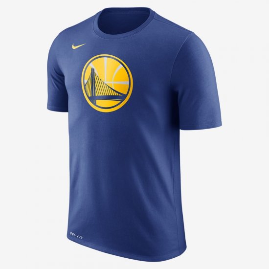 Golden State Warriors Nike Dry Logo | Rush Blue - Click Image to Close