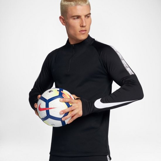 Nike Dri-FIT Squad Drill | Black / White / Black - Click Image to Close