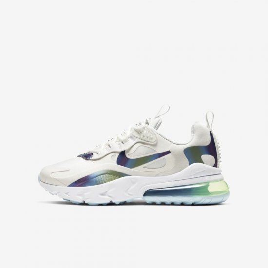 Nike Air Max 270 React | Summit White / Platinum Tint / White / Multi-Colour - Click Image to Close