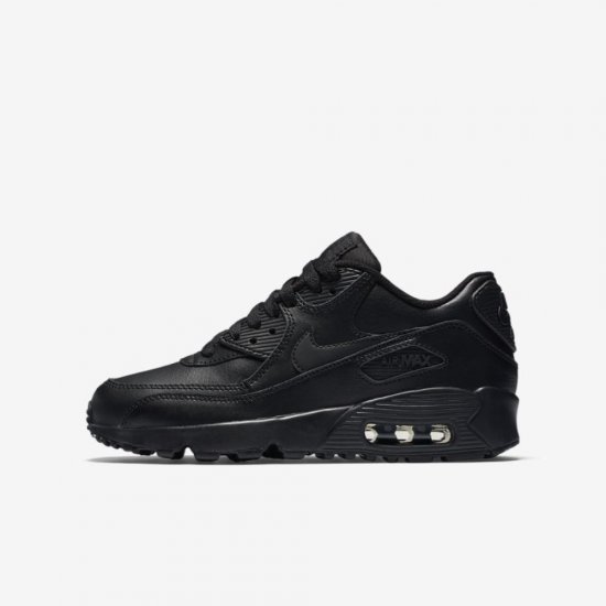 Nike Air Max 90 Leather | Black / Black - Click Image to Close