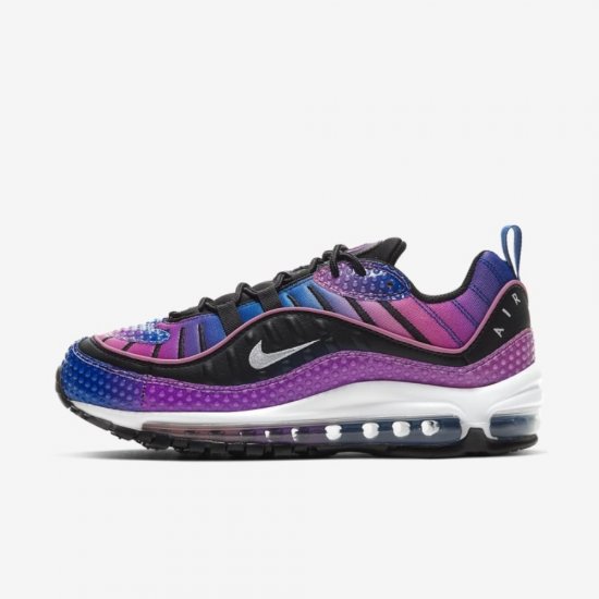 Nike Air Max 98 SE | Hyper Blue / Magic Flamingo / Vivid Purple / White - Click Image to Close