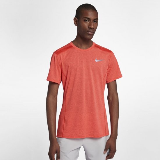 Nike Dri-FIT Miler Cool | Rush Coral / Heather / Rush Coral - Click Image to Close