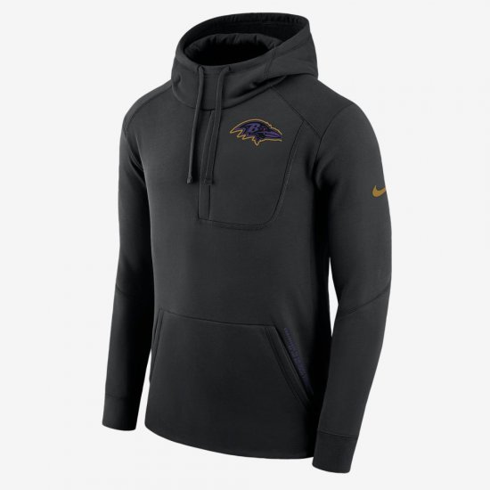 Nike Fly Fleece (NFL Ravens) | Black / Ochre - Click Image to Close