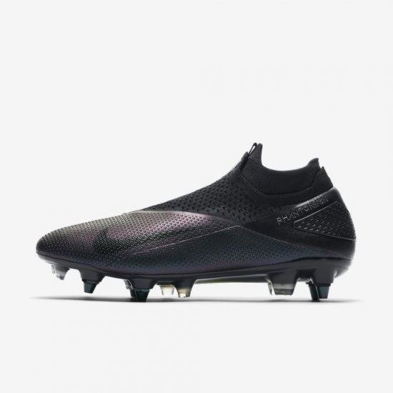 Nike Phantom Vision 2 Elite Dynamic Fit SG-PRO Anti-Clog Traction | Black / Black - Click Image to Close