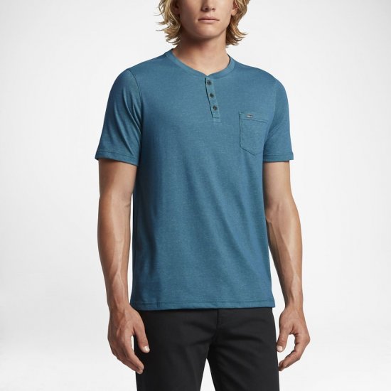 Hurley Dri-FIT Lagos Henley | Legion Blue - Click Image to Close