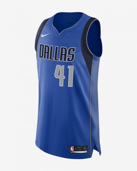 Dirk Nowitzki Icon Edition Authentic (Dallas Mavericks) | Game Royal / College Navy - Click Image to Close