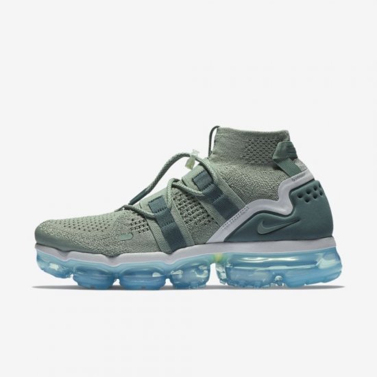 Nike Air VaporMax Flyknit Utility | Clay Green / Barely Grey / Neo Turquoise / Faded Spruce - Click Image to Close