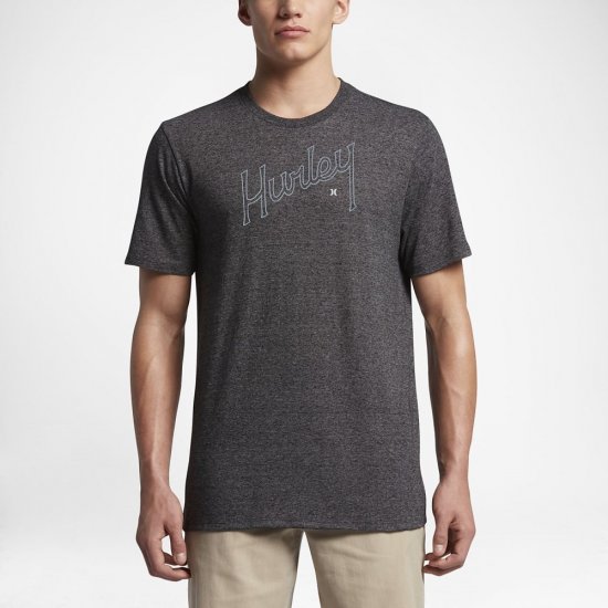 Hurley Outline Script | Black / Wolf Grey - Click Image to Close